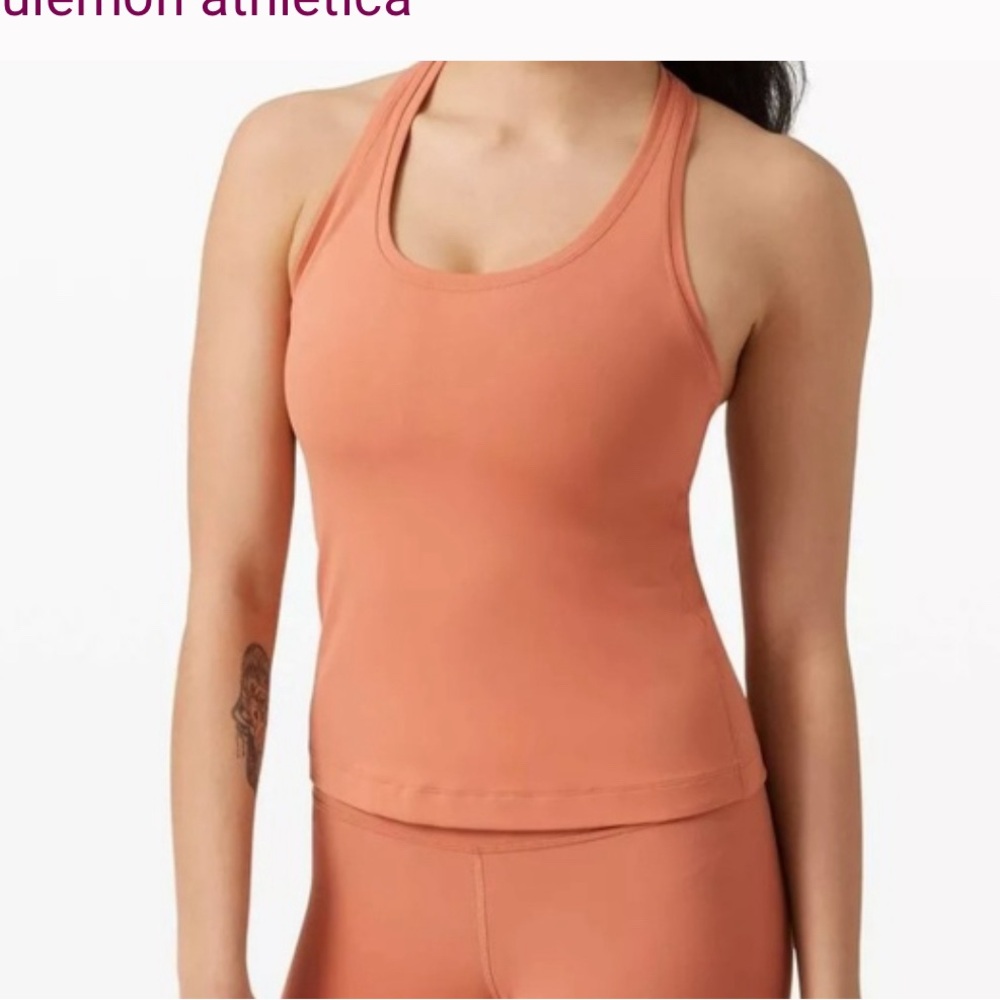 Lululemon Nulu Cool Racerback Short in Peachy Rose